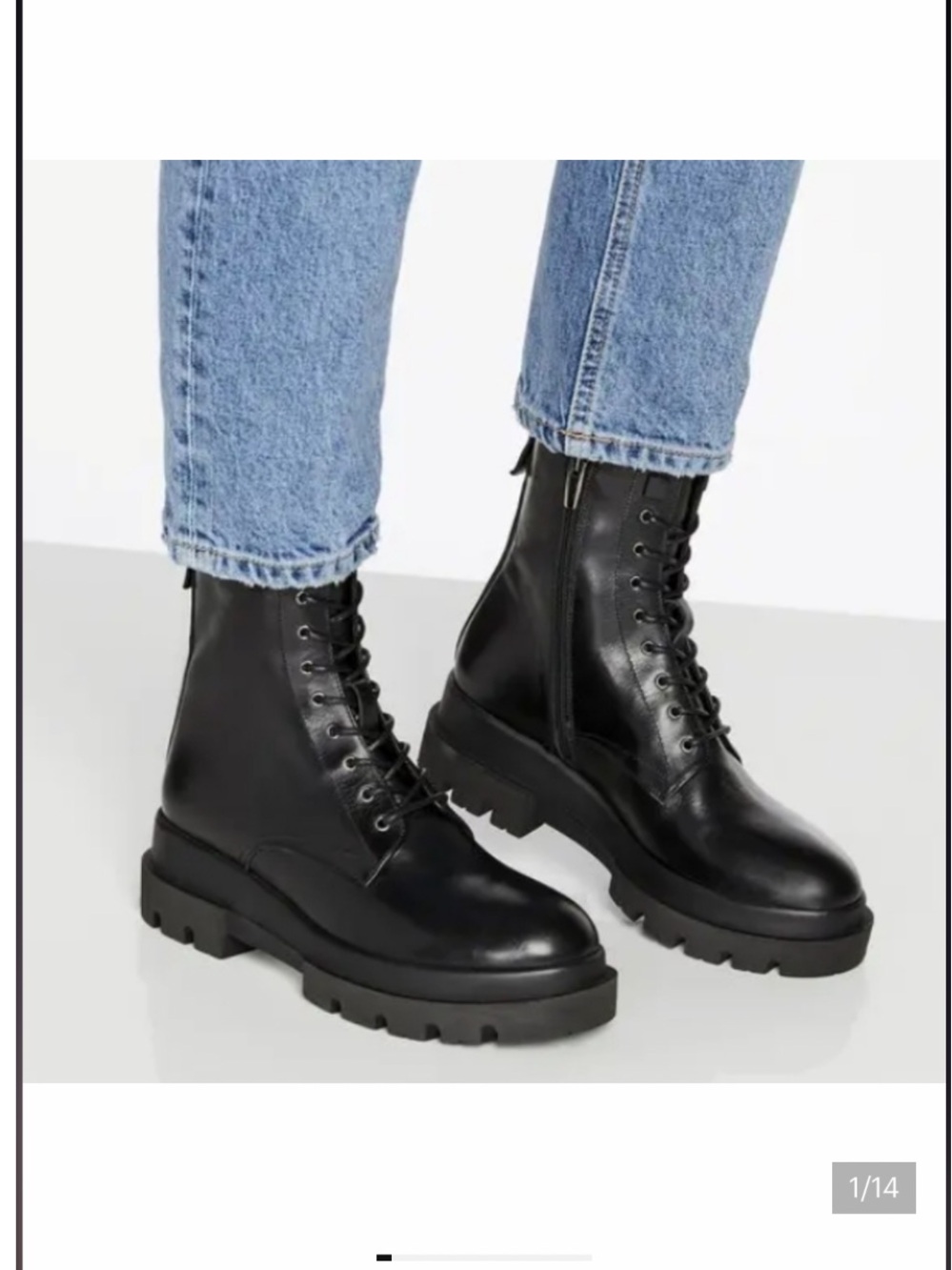 La Canadienne Brendan black waterproof leather combat boots new 36.5 or 6.5 m